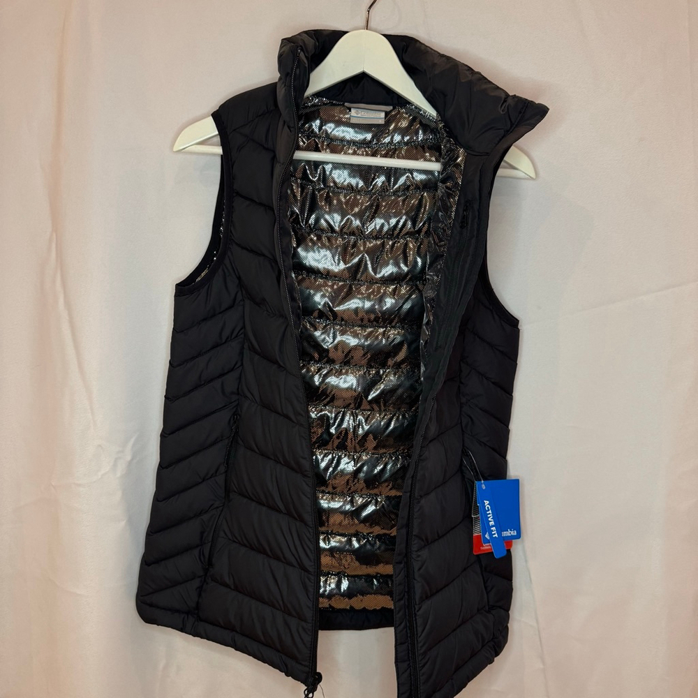 Columbia Powder Lite II Women's Puffer Vest Black Size Small | Lightweight - Picture 8 of 12